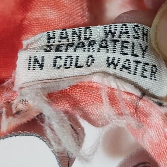 L' Pogee Strappy Tie-Dyed Mini Dress S - Picture 6 of 6